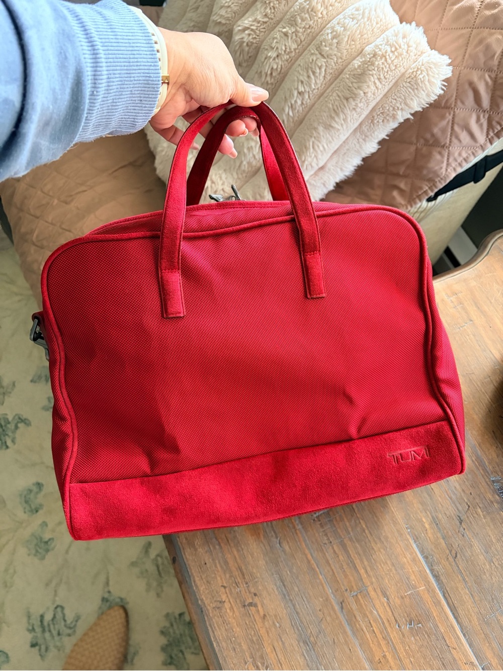 Tumi Ballistic Nylon Travel and Business Carryon Maroon Red